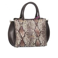 حقيبة يد نسائية جلد الثعبان لون البني ANG-8225