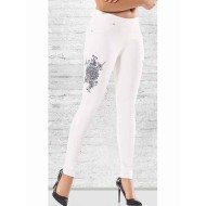 فيزون نسائي جينز لون ابيض EMN-538