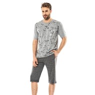 بيجاما كابري لون رمادي ERD-6046