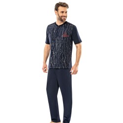 بيجاما رجالي لون كحلي ERD-6052