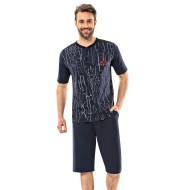 بيجاما كابري لون كحلي ERD-6053