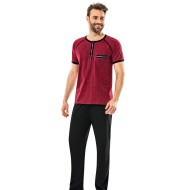 بيجاما رجالي لون أحمر ERD-6055