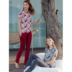 بيجاما نسائي نصف كم FYZ-3417 بيجاما نسائي نصف كم FYZ-3417