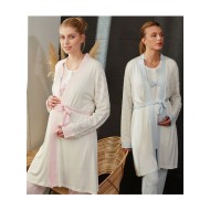 بيجاما نسائي حوامل نصف كم ثلاث قطع FYZ-3436