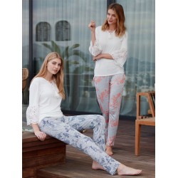 بيجاما نسائي اكمام طويلة FYZ-3458 بيجاما نسائي اكمام طويلة FYZ-3458