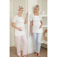 بيجاما نسائي حوامل نصف كم FYZ-3466