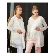 بيجاما نسائي حوامل نصف كم ثلاث قطع FYZ-3477