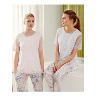 بيجاما نسائي نصف كم FYZ-3478