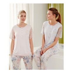 بيجاما نسائي نصف كم FYZ-3478 بيجاما نسائي نصف كم FYZ-3478