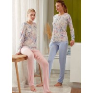 بيجاما نسائي اكمام طويلة مقاس كبير FYZ-3479B