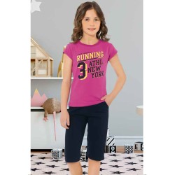 بيجاما كابري بناتي تركية لون بنفسجي فاتح HMD-6081 بيجاما كابري بناتي تركية لون بنفسجي فاتح HMD-6081