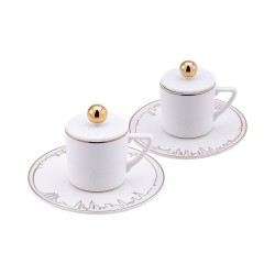 طقم فناجين قهوة خزف شخصين KRC-153.01.01.3403 طقم فناجين قهوة خزف شخصين KRC-153.01.01.3403