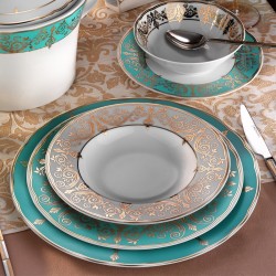 مجموعة سفرة 97 قطعة بورسلان  KTH-IR97YT4307770