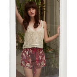 طقم شورت صباحلك تريكو لون سكري MSL-1715