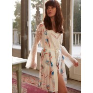 طقم شورت نسائي دانتيل مع كيمون MSL-1716