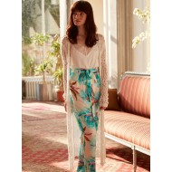 بيجاما صباحلك 3 قطع مع سترة صوفية طويلة MSL-1722