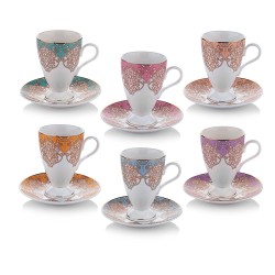 طقم فناجين قهوة خزف ستة أشخاص SCH-1S261-08002-ASO02 طقم فناجين قهوة خزف ستة أشخاص SCH-1S261-08002-ASO02