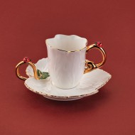 طقم فناجين قهوة خزف أربعة أشخاص SCH-1S483-08002-BYZ06