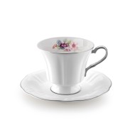 طقم فناجين شاي خزف ستة أشخاص SCH-SHF99216