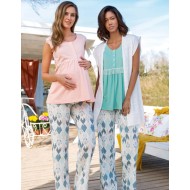 بيجاما نسائي ثلاث قطع YNC-BPJ1292