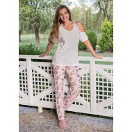 بيجاما نسائي من قطعتين YNC-BPJ1392