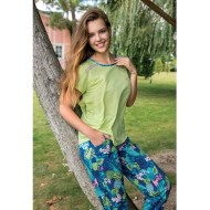 بيجاما نسائي من قطعتين YNC-BPJ1394