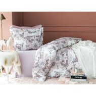 طقم أغطية سرير مفرد حريري من فايتون ساتان لون البودرة 1KNTTC-0170103-PUD