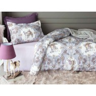 طقم أغطية سرير مفرد حريري من فايتون ساتان لون رمادي 1KNTTC-0170123-GRI