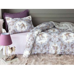 طقم أغطية سرير مفرد حريري من فايتون ساتان لون رمادي 1KNTTC-0170123-GRI