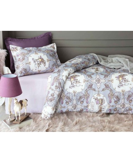 طقم أغطية سرير مفرد حريري من فايتون ساتان لون رمادي 1KNTTC-0170123-GRI