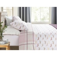 طقم أغطية سرير مفرد وجهين من بيندي رانفورس لون الكريما 1KNTTC-0255843-PUD-BYZ