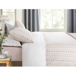 طقم أغطية سرير مفرد وجهين موديل فاليت رانفورس لون الكريم 1KNTTC-0282843-PUD-BYZ