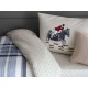 طقم أغطية سرير مفرد وجهين موديل آنسي رانفورس لون كحلي 1KNTTC-0311160-LVR