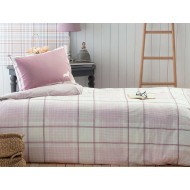 طقم أغطية سرير مفرد وجهين من مينتون لون وردي 1KNTTK-0151197-PMB