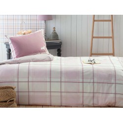 طقم أغطية سرير مفرد وجهين من مينتون لون وردي 1KNTTK-0151197-PMB