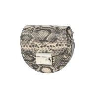 حقيبة يد نسائية جلد الثعبان لون أسود ANG-6520