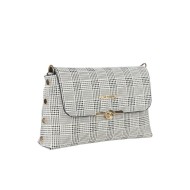 حقيبة يد نسائية منقوشة لون أبيض ANG-6525