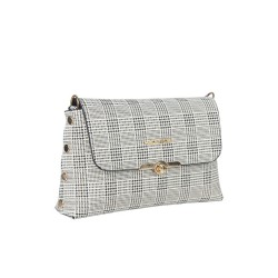 حقيبة يد نسائية منقوشة لون أبيض ANG-6525