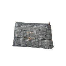 حقيبة يد نسائية منقوشة لون أسود ANG-6525