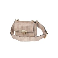 حقيبة يد نسائية منقوشة لون البلاتين ANG-6530