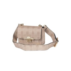 حقيبة يد نسائية منقوشة لون البلاتين ANG-6530