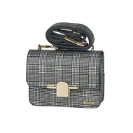 حقيبة يد نسائية منقوشة لون أسود ANG-6530