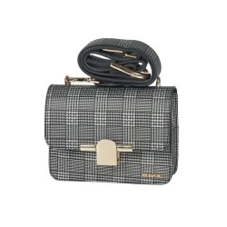 حقيبة يد نسائية منقوشة لون أسود ANG-6530