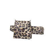 حقيبة يد نسائية جلد الفهد لون البني ANG-6535