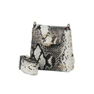 حقيبة يد نسائية جلد الثعبان لون أسود ANG-6535