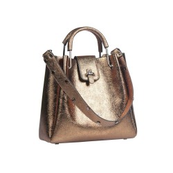 حقيبة يد نسائية لامعة لون نحاسي ANG-7175