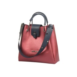 حقيبة يد نسائية لون أحمر عنابي-الأزرق الداكن ANG-7175