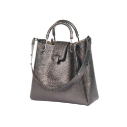 حقيبة يد نسائية لامعة لون برونزي ANG-7175