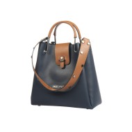 حقيبة يد نسائية لون الأزرق الداكن-البني الفاتح ANG-7175