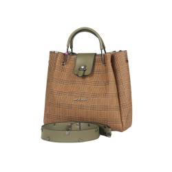 حقيبة يد نسائية منقوشة لون البني الفاتح ANG-7175